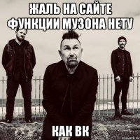 жаль на сайте функции музона нету как вк