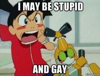 i may be stupid and gay