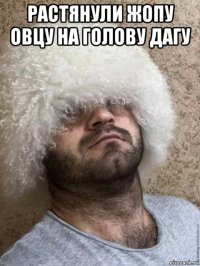 растянули жопу овцу на голову дагу 