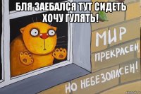 бля заебался тут сидеть хочу гулять! 