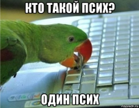 кто такой псих? один псих