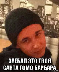  заебал это твоя санта гомо барбара