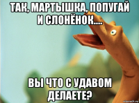 так, мартышка, попугай и слонёнок.... вы что с удавом делаете?