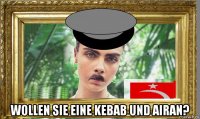  wollen sie eine kebab und airan?