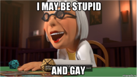 i may be stupid and gay