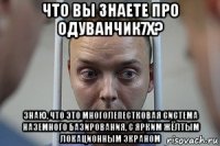 что вы знаете про одуванчик7x? знаю, что это многолепестковая система наземного базирования, с ярким жёлтым локационным экраном