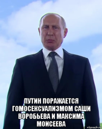  путин поражается гомосексуализмом саши воробьева и максима моисеева