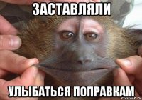 заставляли улыбаться поправкам
