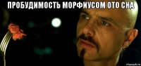 пробудимость морфиусом ото сна 