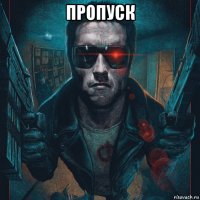 пропуск 