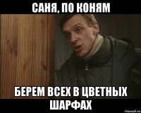 саня, по коням берем всех в цветных шарфах