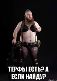  терфы есть? а если найду?