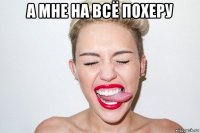а мне на всё похеру 