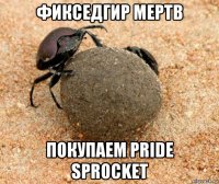 фикседгир мертв покупаем pride sprocket