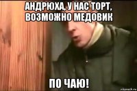 андрюха, у нас торт, возможно медовик по чаю!