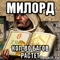 милорд кол-во багов растет