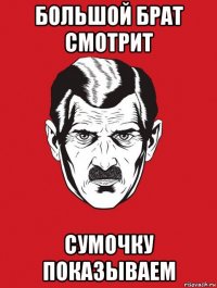 большой брат смотрит сумочку показываем