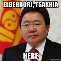 elbegdorj, tsakhia here