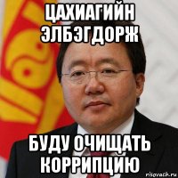 цахиагийн элбэгдорж буду очищать коррипцию