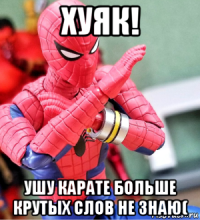 хуяк! ушу карате больше крутых слов не знаю(