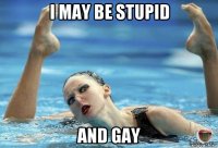 i may be stupid and gay