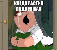 когда растик подорожал 