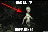 как дела? нормально