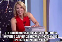  эта вся информация была у ефремова, но у него случился инсульт. поэтому. всё пропало. спросите у кеану