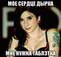 мое сердце дырка мне нужна таблэтка