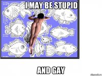 i may be stupid and gay