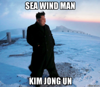 sea wind man kim jong un