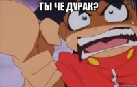 ты че дурак? 