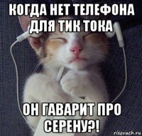 когда нет телефона для тик тока он гаварит про серену?!