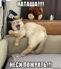 наташа!!!! неси пожрать!!!