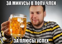 за минусы в попу член за плюсы успех