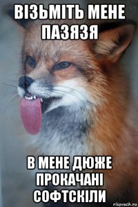 візьміть мене пазязя в мене дюже прокачані софтскіли