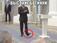 высокие ботинки 