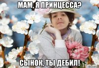 мам, я принцесса? сынок, ты дебил!