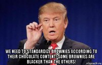  we need to standardize brownies according to their chocolate content! some brownies are blacker than the others!