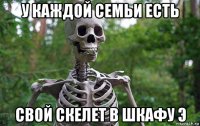у каждой семьи есть свой скелет в шкафу э