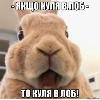 - якщо куля в лоб - то куля в лоб!