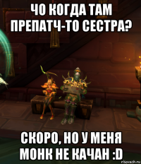 чо когда там препатч-то сестра? скоро, но у меня монк не качан :d