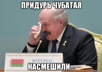 придурь чубатая насмешили...