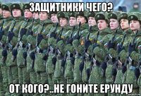 защитники чего? от кого?..не гоните ерунду