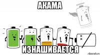 акама изнашивается