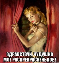  здравствуй, чудушко моё распрекрасненькое !