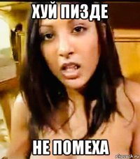 хуй пизде не помеха