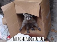  я говна отклал