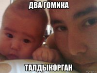 два гомика талдыкорган