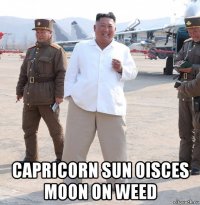  capricorn sun oisces moon on weed